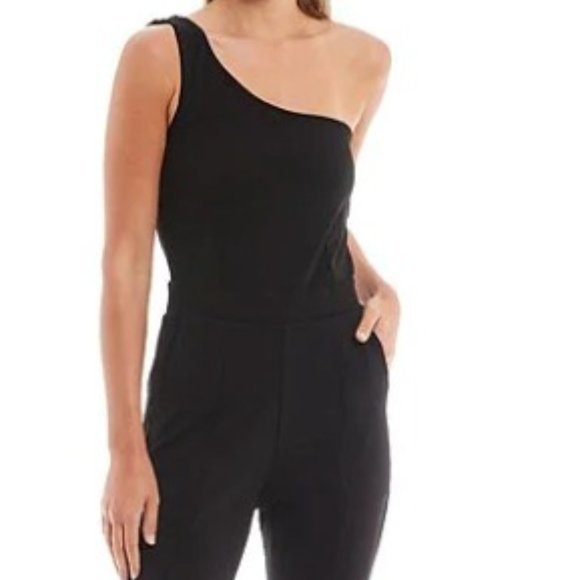 Moa Moa One Shoulder Sleeveless Pull-On black Jumpsuit XL - Picture 3 of 8